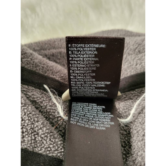 The North Face Womens Pullover Fleece Sweatshirt Gray 1/4 Zip Long Sleev… - Picture 7 of 7